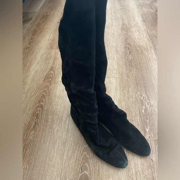 Vintage suede flat boots size 7 - Picture 4 of 4